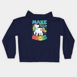 Make Your Own Magic - Rainbow Pony Kids Hoodie